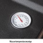 Detailaufnahme der Wassertemperaturanzeige des Heissner Durchlauffilter-Sets.