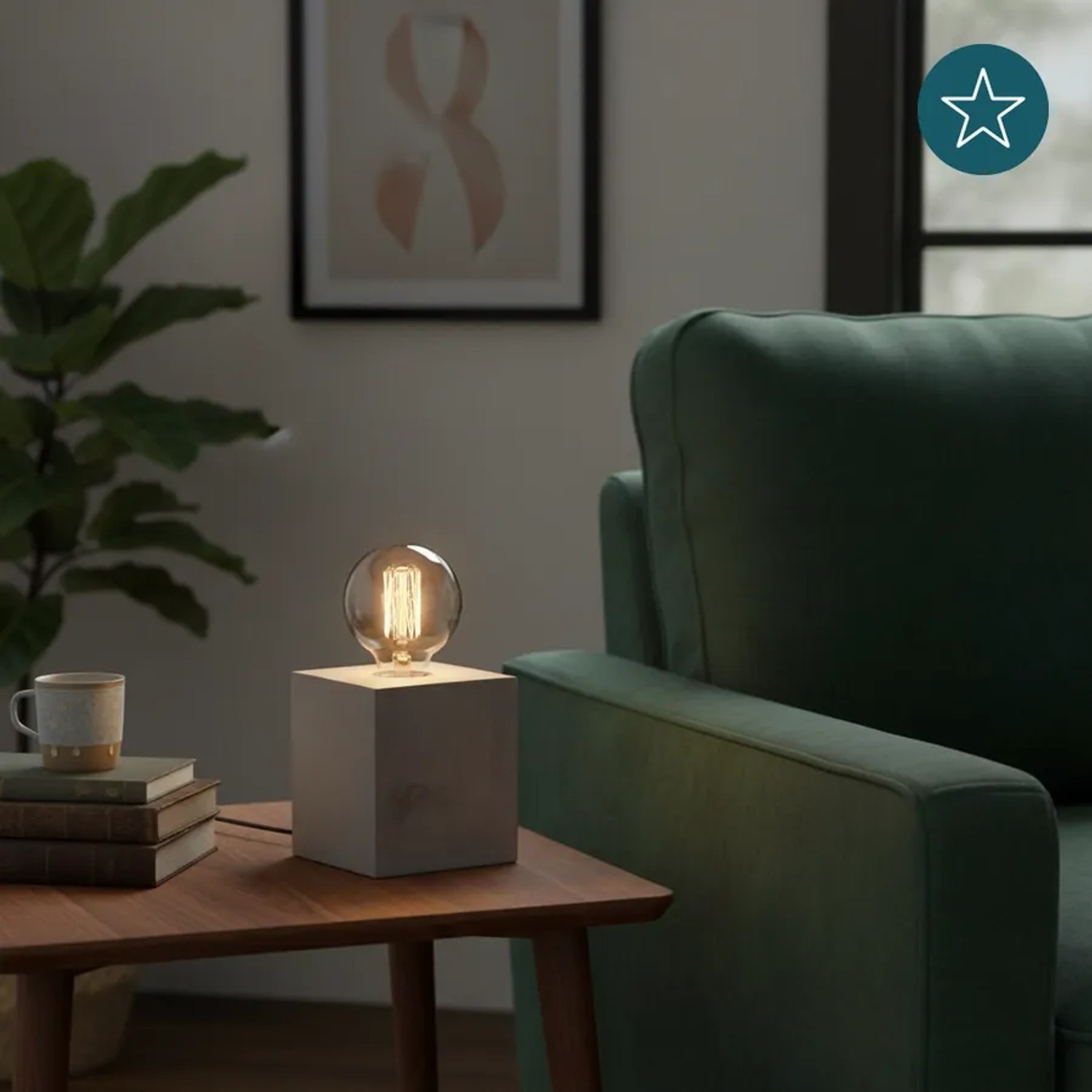 LUXULA Tischleuchte Modern Minimalistisch E27 Fassung Metall Design Nachttischleuchte Dekoleuchte Grau Ø95mm_5