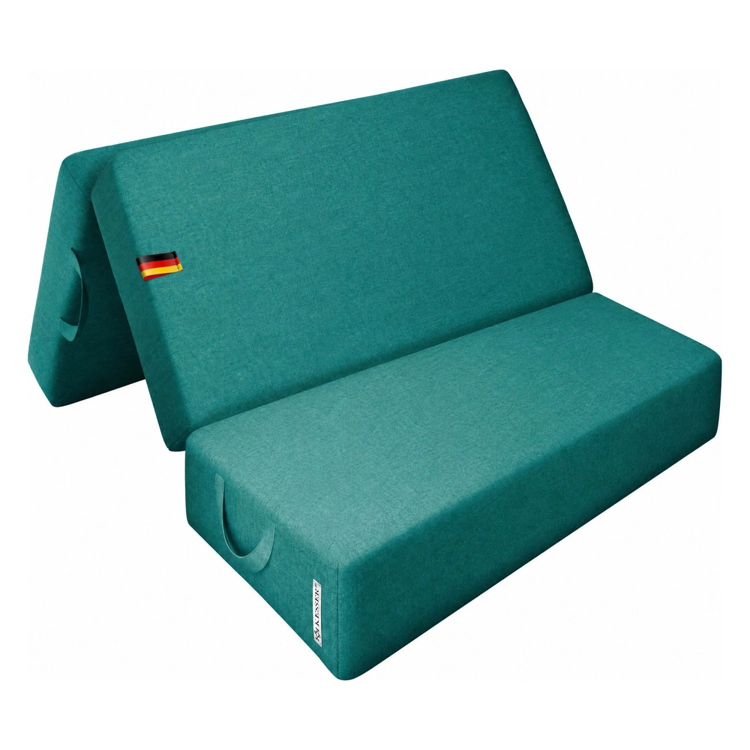 KESSER Klappmatratze Klappbare Matratze Höhe 15 cm 90 x 200 x 15 cm Dunkelgrün