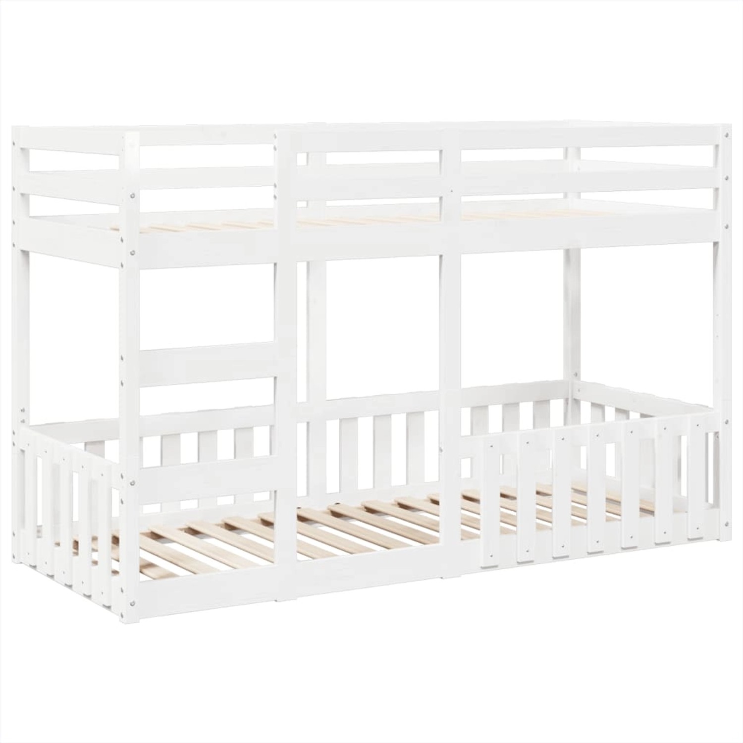 vidaXL Etagenbett Weiß 90x190 cm Massivholz Kiefer 3308593 günstig online kaufen
