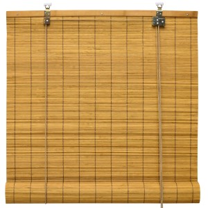 Sol Royal Bambusrollo SolDecor B86, 90x160cm, naturfarben, mit Zugschnur und Klemmfix-Montage.