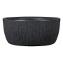 Scheurich Pflanzschale Linetto, Ø 28,6 cm, Stony Black, mit Rillenstruktur.