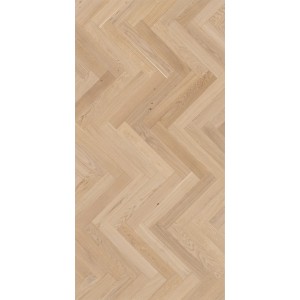 Parador Parkett Trendtime 3 Living Eiche Pure matt, Holzboden im Fischgrätmuster.