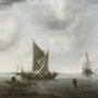 Erismann Fototapete Zooom Anchored Ships mit Segelschiffen und ruhiger See.