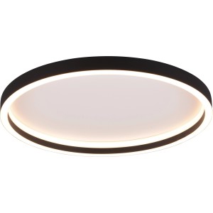 Moderne, runde LED Deckenleuchte Rotonda in Schwarz matt, Ø 35 cm. Ideal für Wohnräume.
