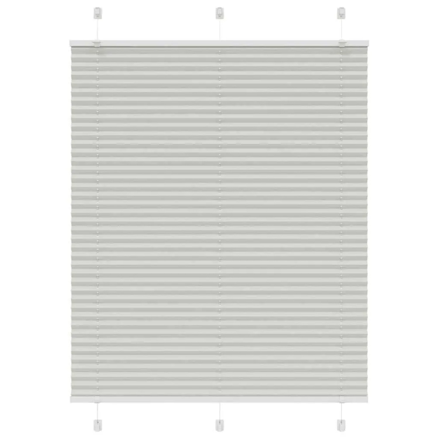 vidaXL Plissee Hellgrau 105x100 cm Stoffbreite 104,4 cm Polyester 4015331 günstig online kaufen