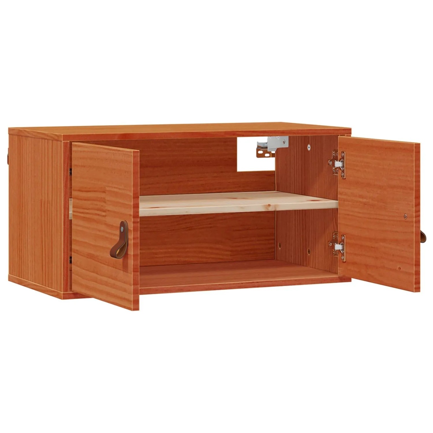 vidaXL Wandschrank Wachsbraun 60 x 30 x 30 cm Massives Kiefernholz 869942