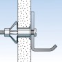 Fischer HM 5x65 Hohlraumdübel aus Metall mit Schraube, geeignet für Gipskarton- und Gipsfaserplatten.