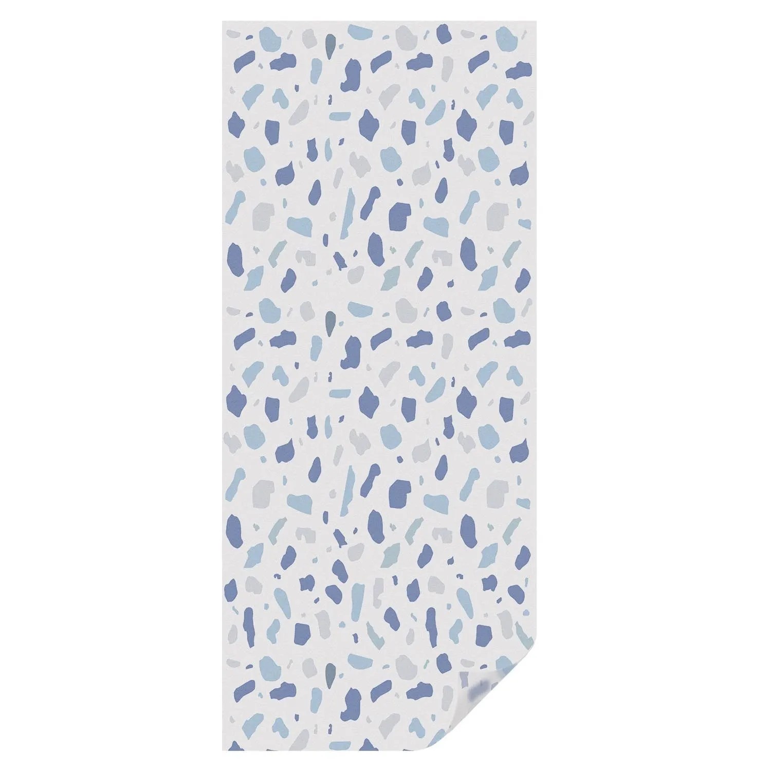 Tulup Buntglasfolie Blaue Muster Buntglas Fensterfolie 50x116 cm Blau Sicht günstig online kaufen