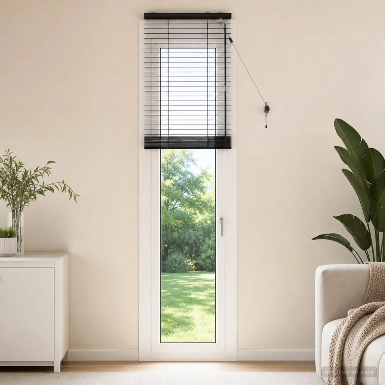 vidaXL Venezianische Jalousie Schwarz 50 x 250 cm 35 mm 42015506