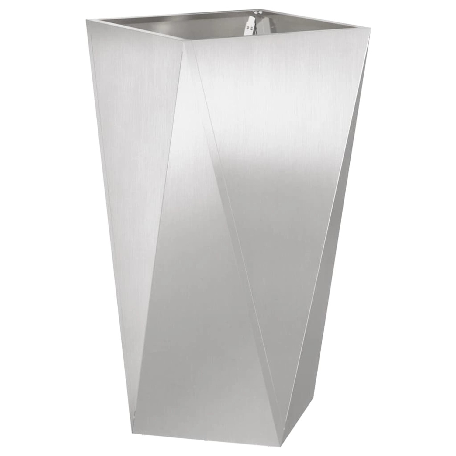 vidaXL Pflanzkübel Silber 40 x 40 x 75 cm Edelstahl 883788 günstig online kaufen