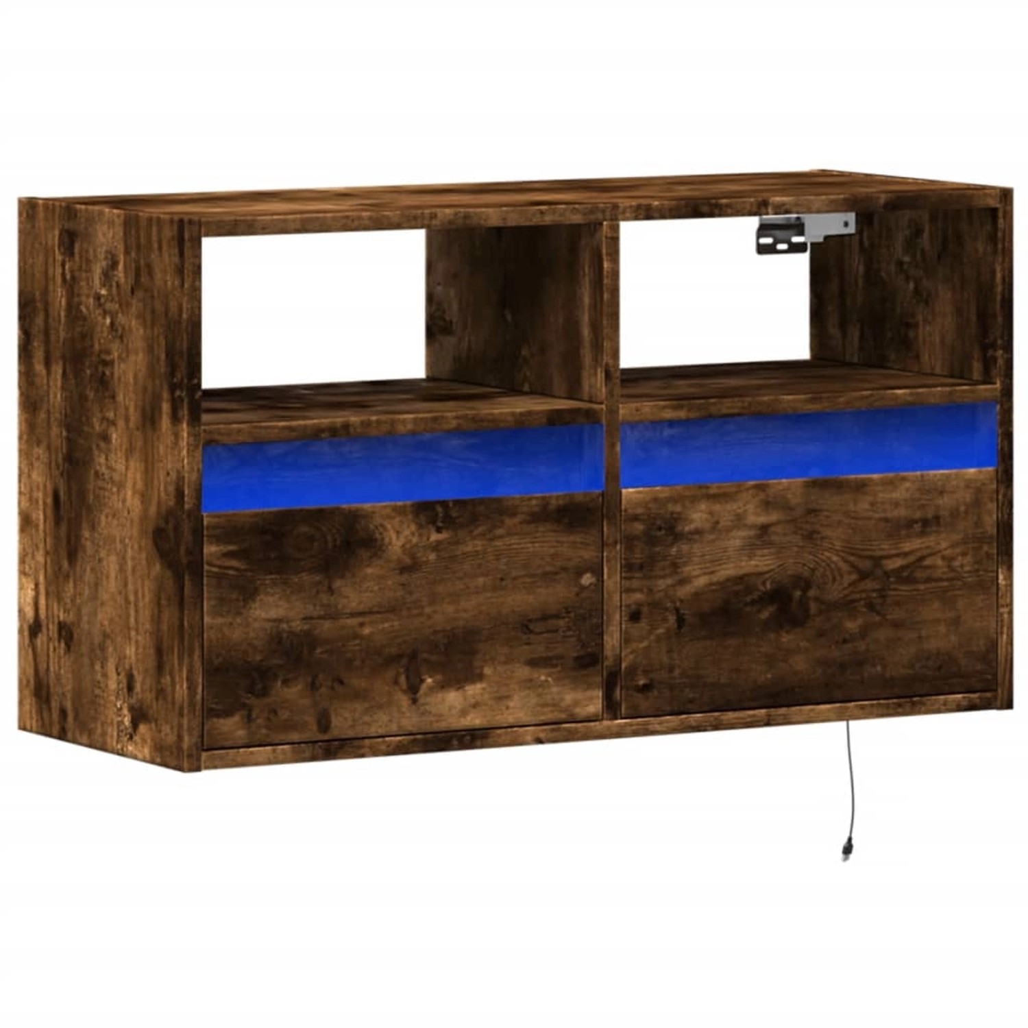 vidaXL TV-Wandschrank mit LED-Beleuchtung Räuchereiche 80x31x45 cm 852331 günstig online kaufen