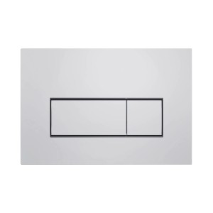 Pianura Betätigungsplatte Duo S EASYPro Chrom für WC-Spülkästen mit 2-Mengen-Auslösung.