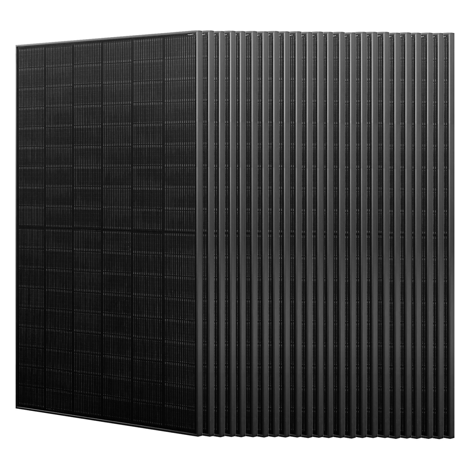 JA Solar 455W N-Typ Bifazial Glas-Glas Solarmodul Full Black 22.8% Effizienz 24pcs