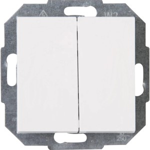 Kopp Serienschalter Athenis in Reinweiß, Teil des Schalterprogramms Athenis.