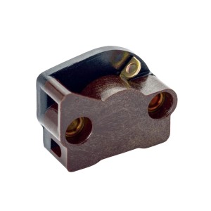 Brauner Orion Lightstyle Zugschalter für Lampen, 3x2x1,2cm, Detailansicht.