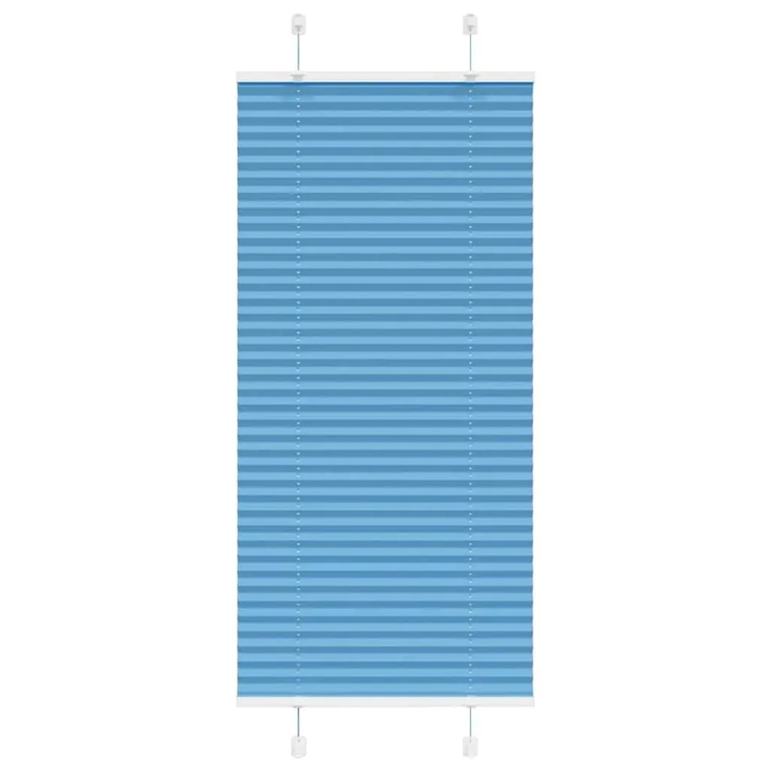 vidaXL Plissee Blau 65x150 cm Stoffbreite 64,4 cm Polyester 4015187 günstig online kaufen