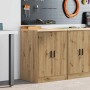 vidaXL Garagen-Aufbewahrungsschrank Artisan-Eiche Massivholz Kiefer 860579_2