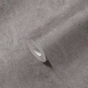 Livingwalls Vliestapete in Beton-Optik Grau, Rolle (53cm x 10,05m)