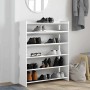 vidaXL Schuhregal Weiß 80x25x100 cm Holzwerkstoff 859896_3