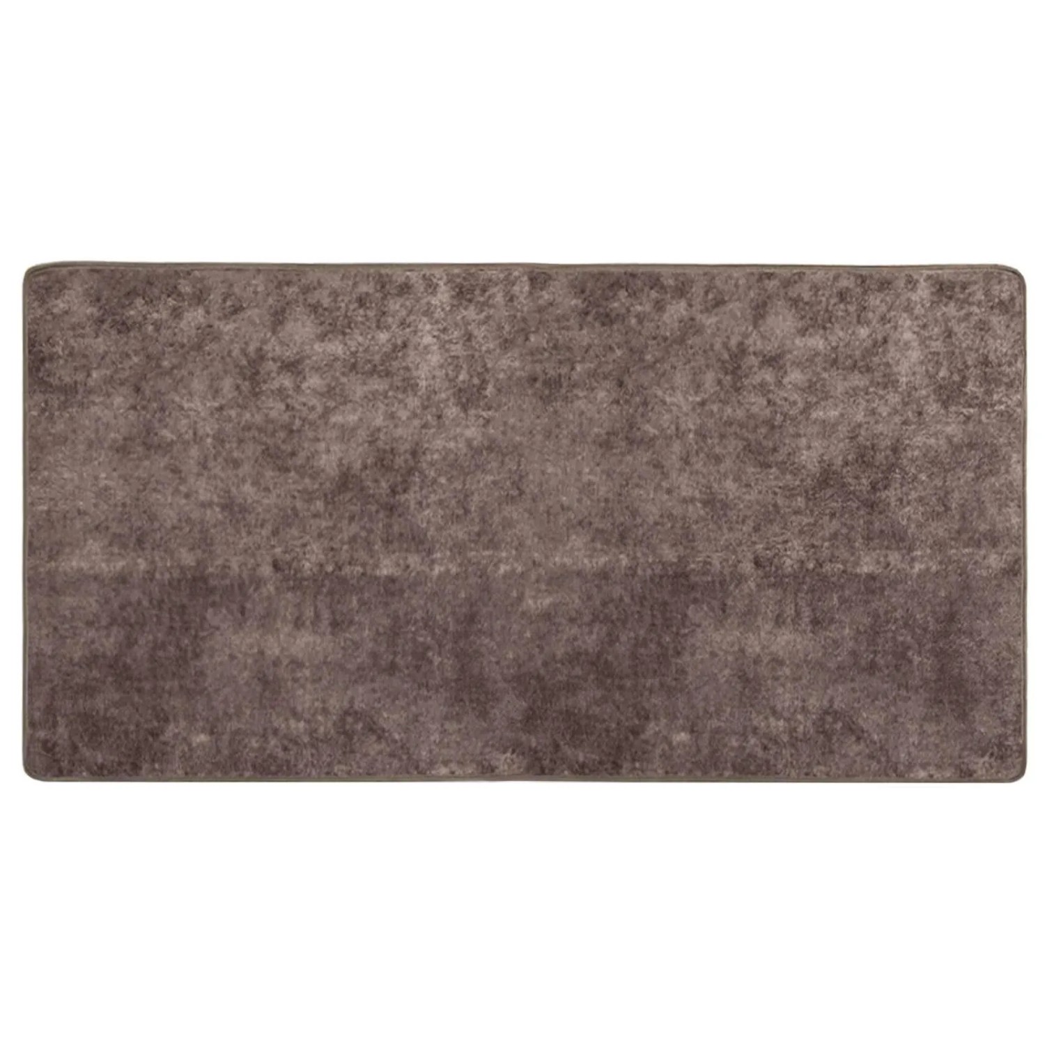 vidaXL Teppichläufer MARSA Grau 200 x 100 cm Polyester und PVC 42023199