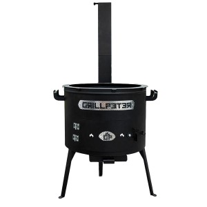 Grillpeter Utschak Asamat Ø45 cm mit Kazan 18L Grilldeckel aus Gusseisen