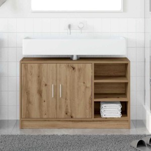 vidaXL Badezimmerschrank Artisan-Eiche 90 x 29 x 55 cm Holzwerkstoff 869210