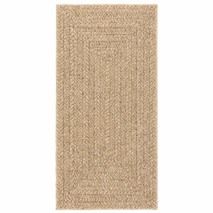 vidaXL Teppich ZIZUR Beige 60x110 cm Jute-Optik Indoor und Outdoor 4010388