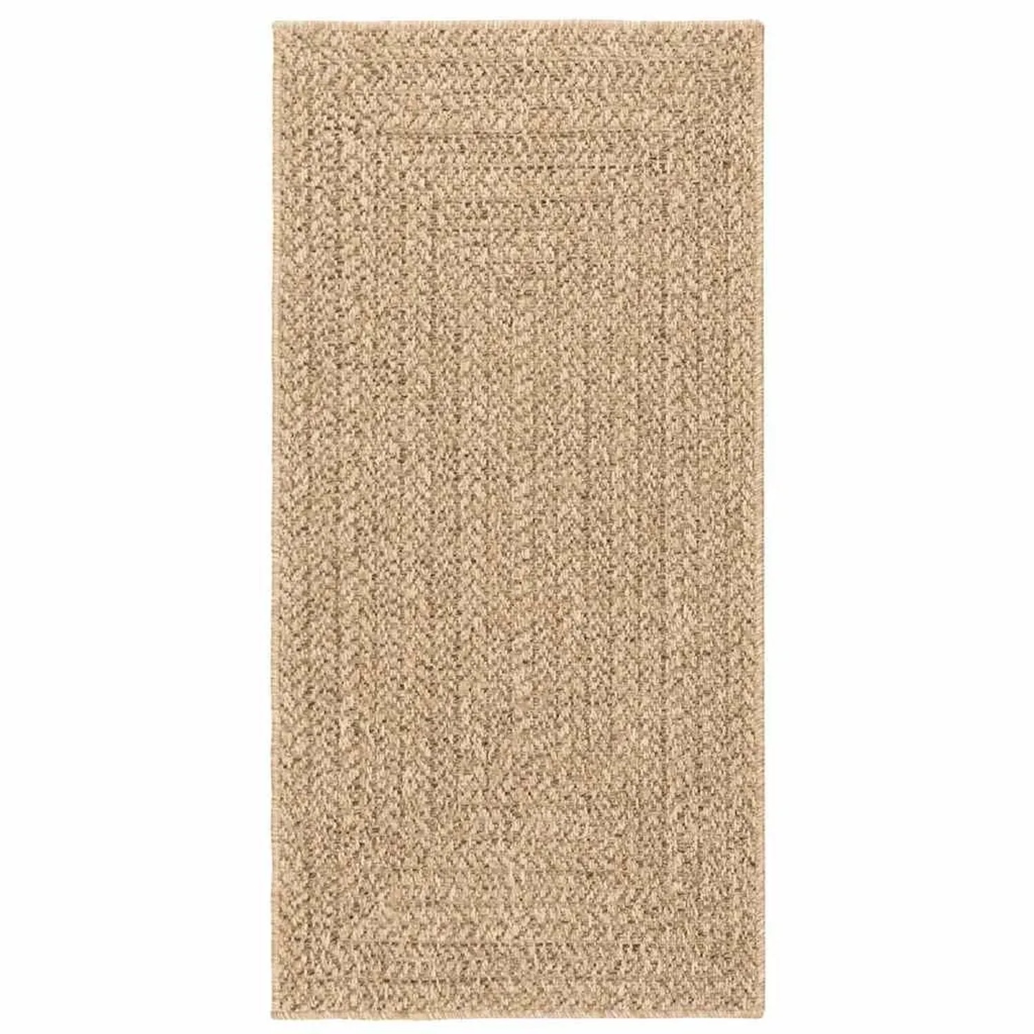 vidaXL Teppich ZIZUR Beige 60x110 cm Jute-Optik Indoor und Outdoor 4010388 günstig online kaufen