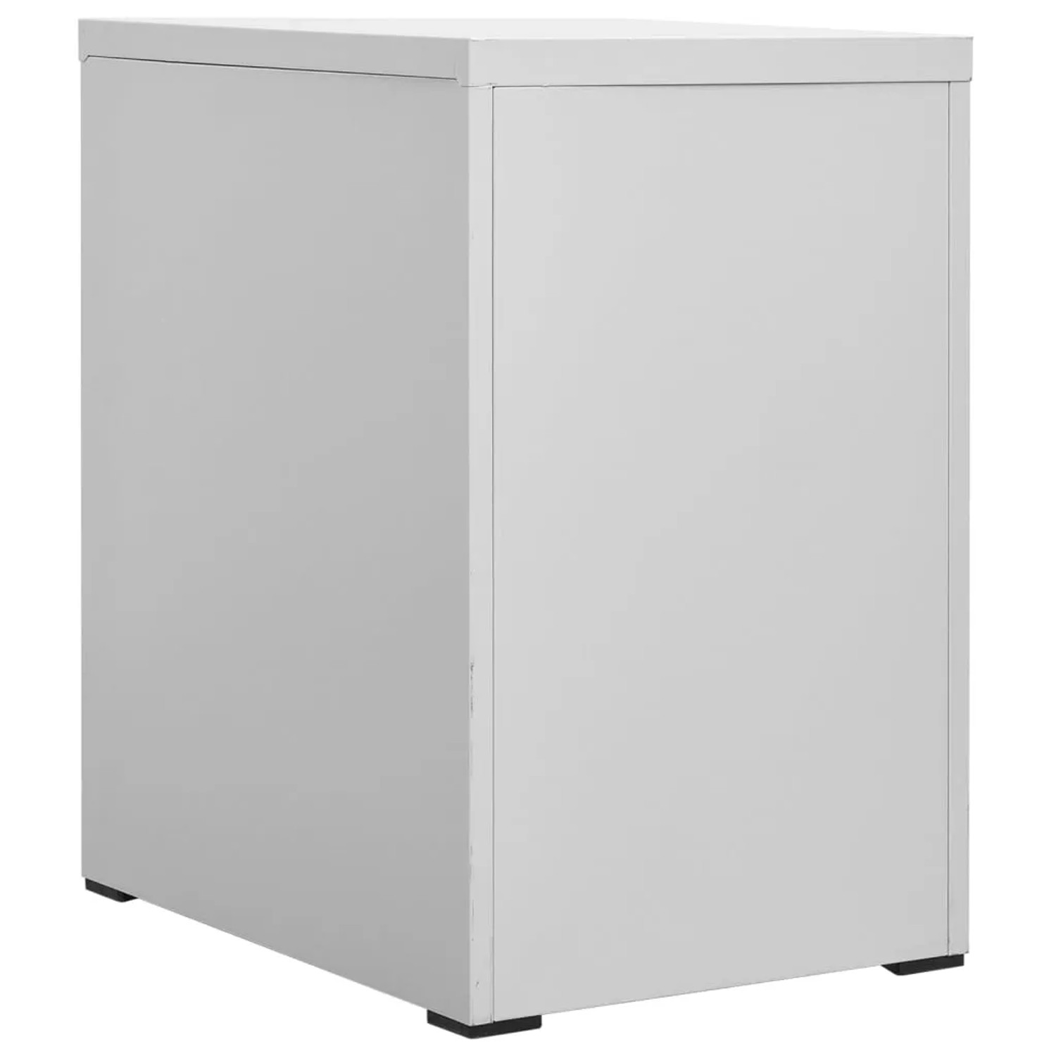 Hellgrauer vidaXL Aktenschrank aus Stahl, 46x62x72,5 cm, für Büro.