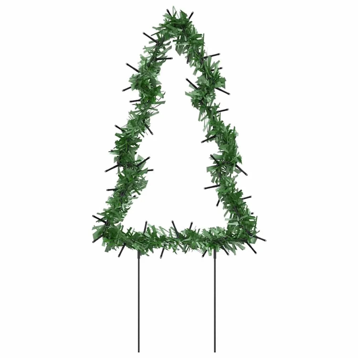 vidaXL Weihnachtsbäume mit Erdspießen 3 Stk 50 LEDs 30 cm 357729