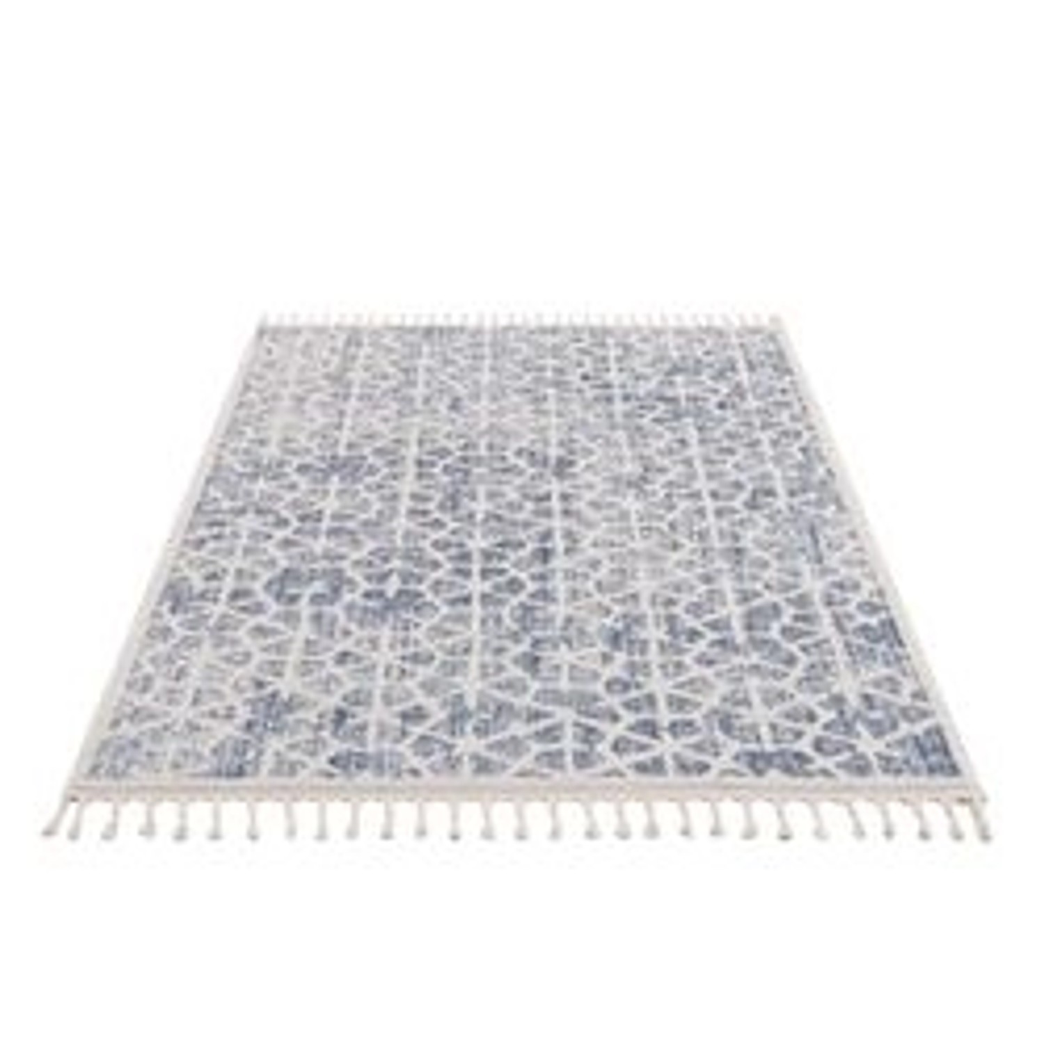 payé Teppich Frays 1 Flachflor 200x290 cm Blue günstig online kaufen