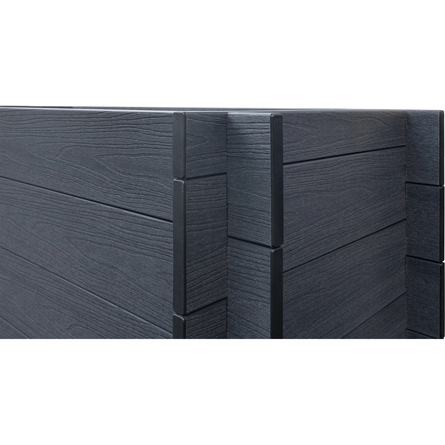 WPC Hochbeet Anthrazit Stecksystem 75 cm x 70 cm x 150 cm_4