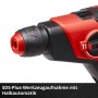Detailaufnahme: SDS-Plus-Werkzeugaufnahme des Einhell Akku-Bohrhammers TE-HD 18/12 Li-Solo.