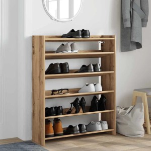 vidaXL Schuhregal Artisan-Eiche 80x25x100 cm Holzwerkstoff 859904