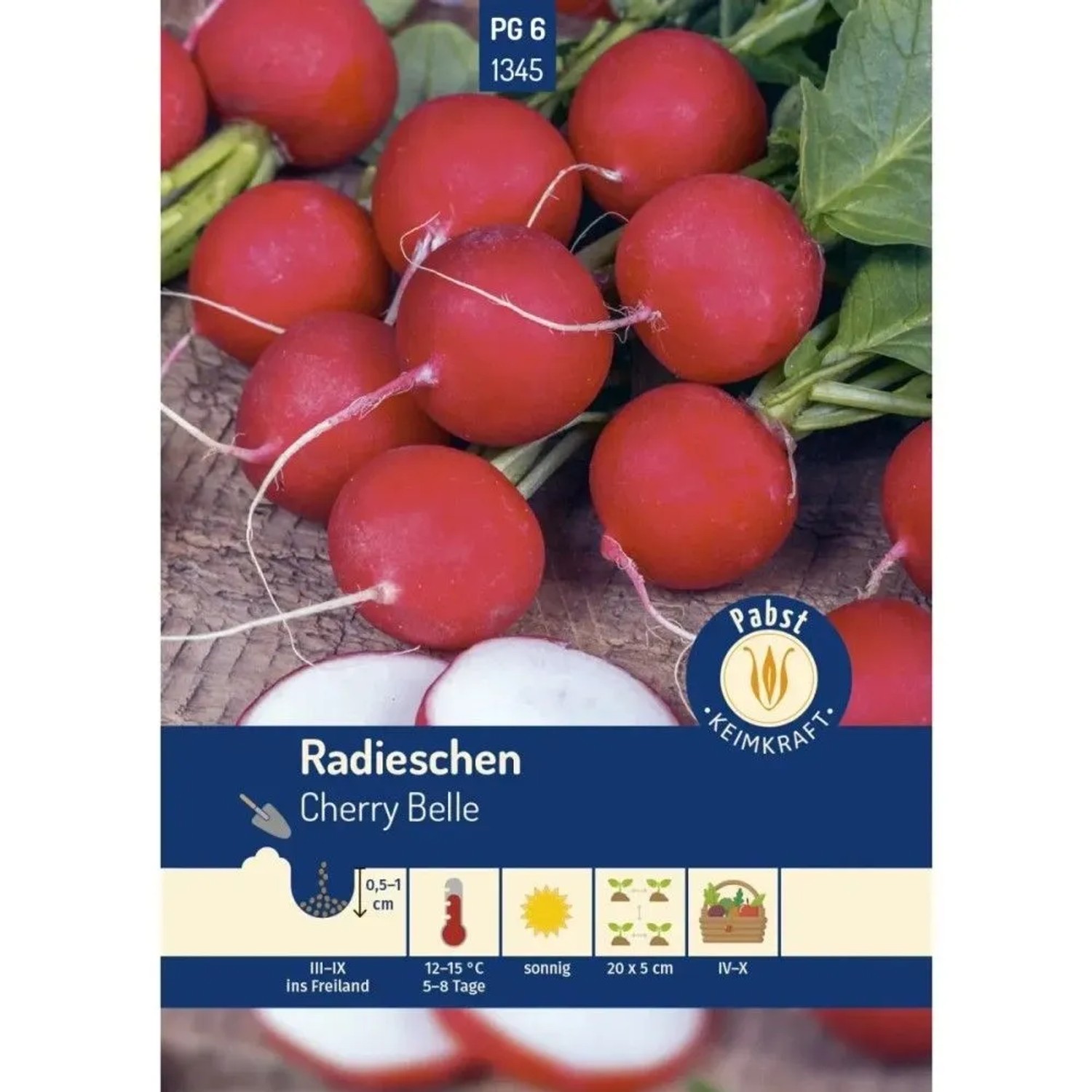 Pabst Keimkraft Radieschen Raschwüchsig & Mild Cherry Belle Saatgut