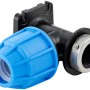 LUX-TOOLS Wandanschluss für PE-Rohre, 20 mm x 18,6 mm (Rp 1/2), Kaltwassersysteme.