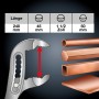 LUX Wasserpumpenzange Professional 240 mm mit Maulweitenanpassung für Rohre, Muttern und Schrauben.