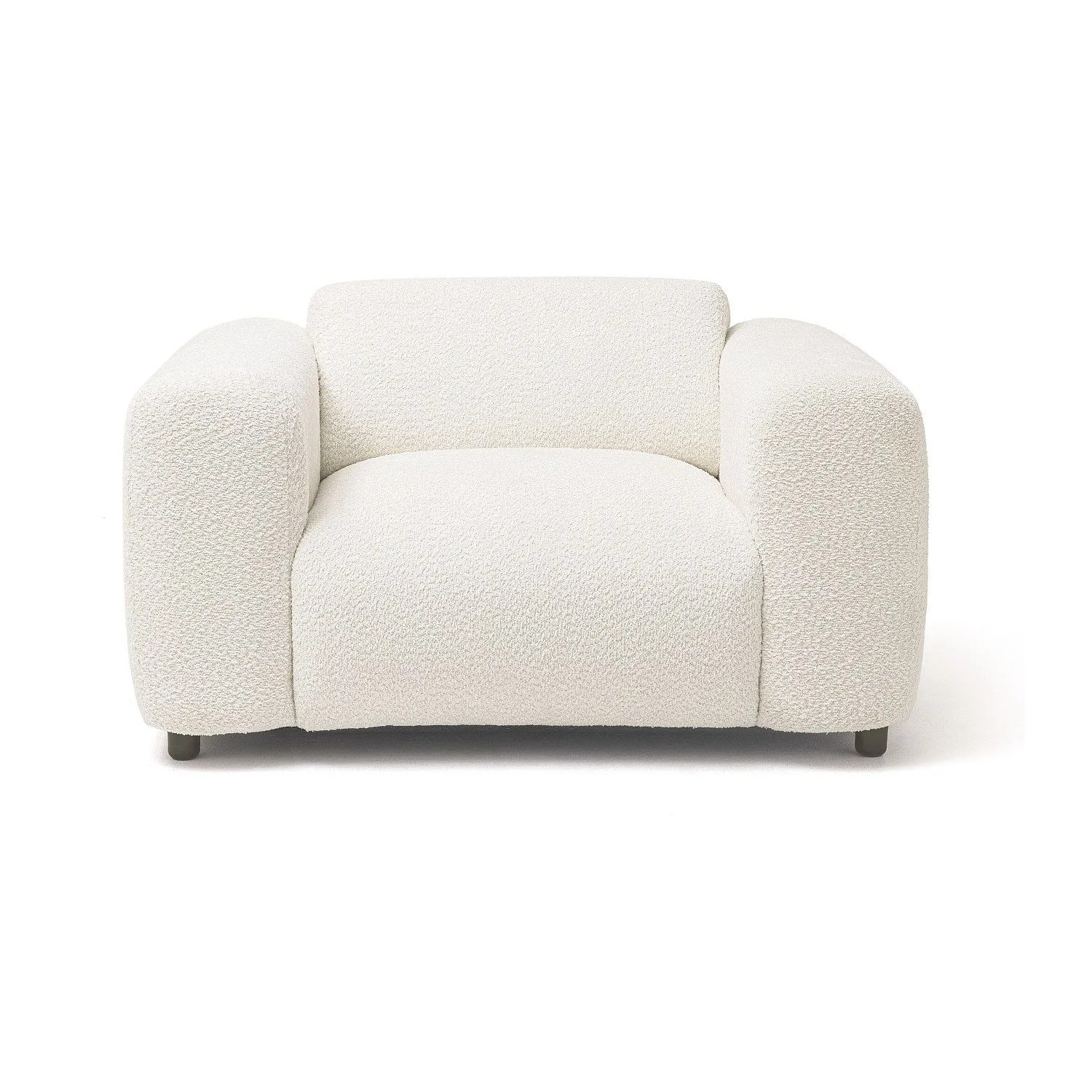 Vente-unique Sessel Mit Gerader Rückenlehne Pogni Weiß 130 cm