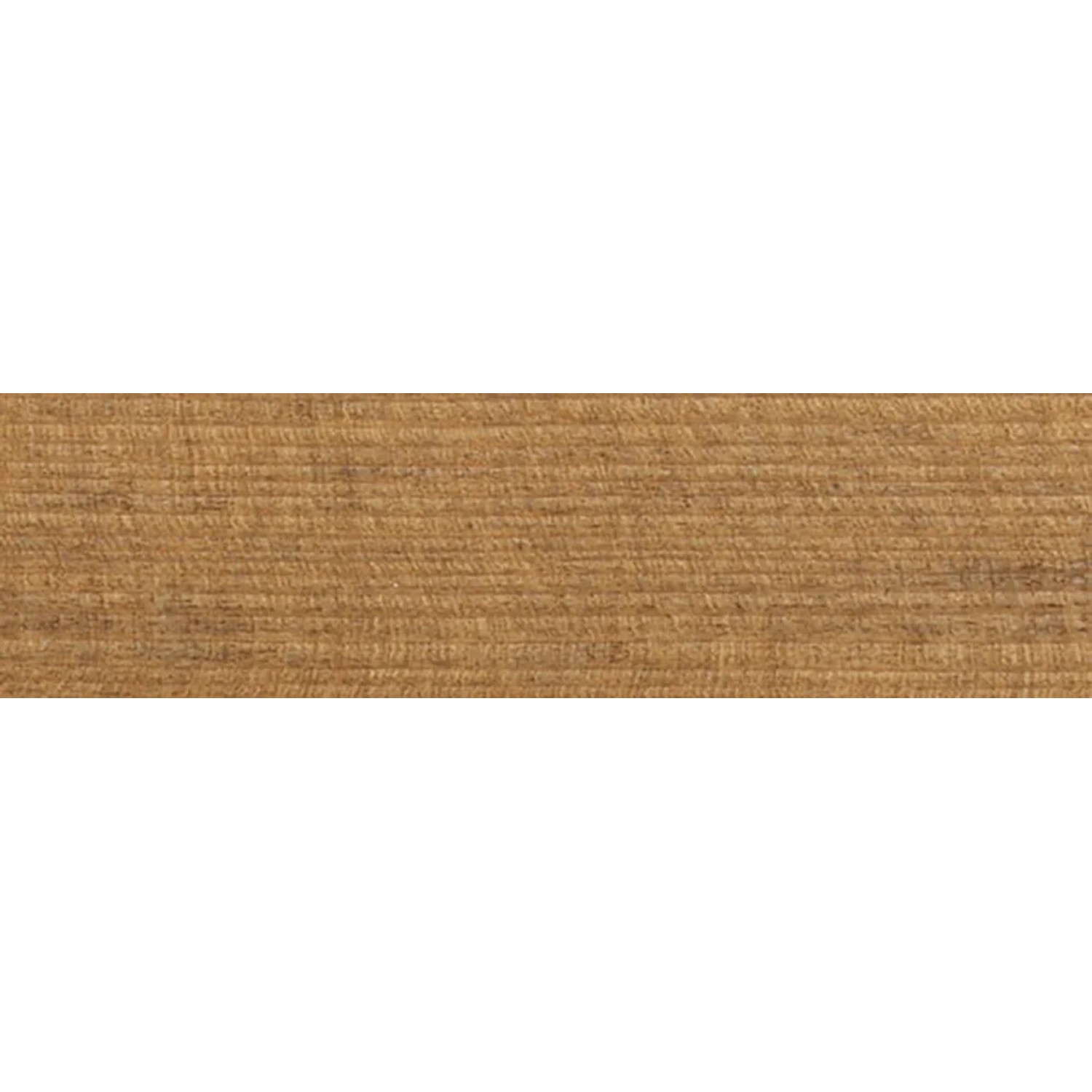 Holzbrett, gebeizt mit Aqua Clou Holzbeize Eiche Mittel, Maserung sichtbar.