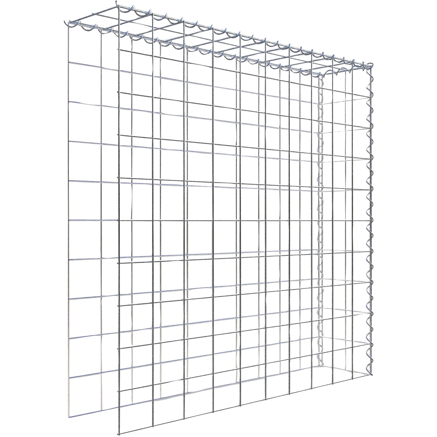 Gabiona Gabione-Anbaukorb Typ 4 100 x 100 x 20 cm Maschenw 10 x 10 cm