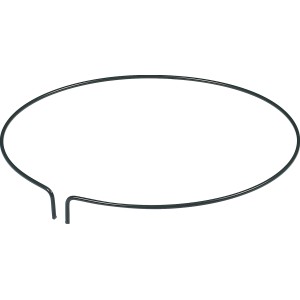 Kreisförmiger Peacock Stützring, 10 cm, dunkelgrün, aus verzinktem Stahl für Rankpflanzen im Garten.