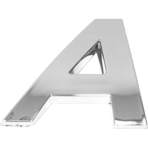 Eufab 3D Autoaufkleber A in Chrom-Optik für die Außenausstattung.