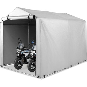 Costway Garagenzelt Silbergrau 160 x 218 x 164 cm