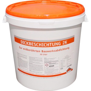Eimer Laier Dickbeschichtung 2K, 30 kg, für Bauabdichtungen.