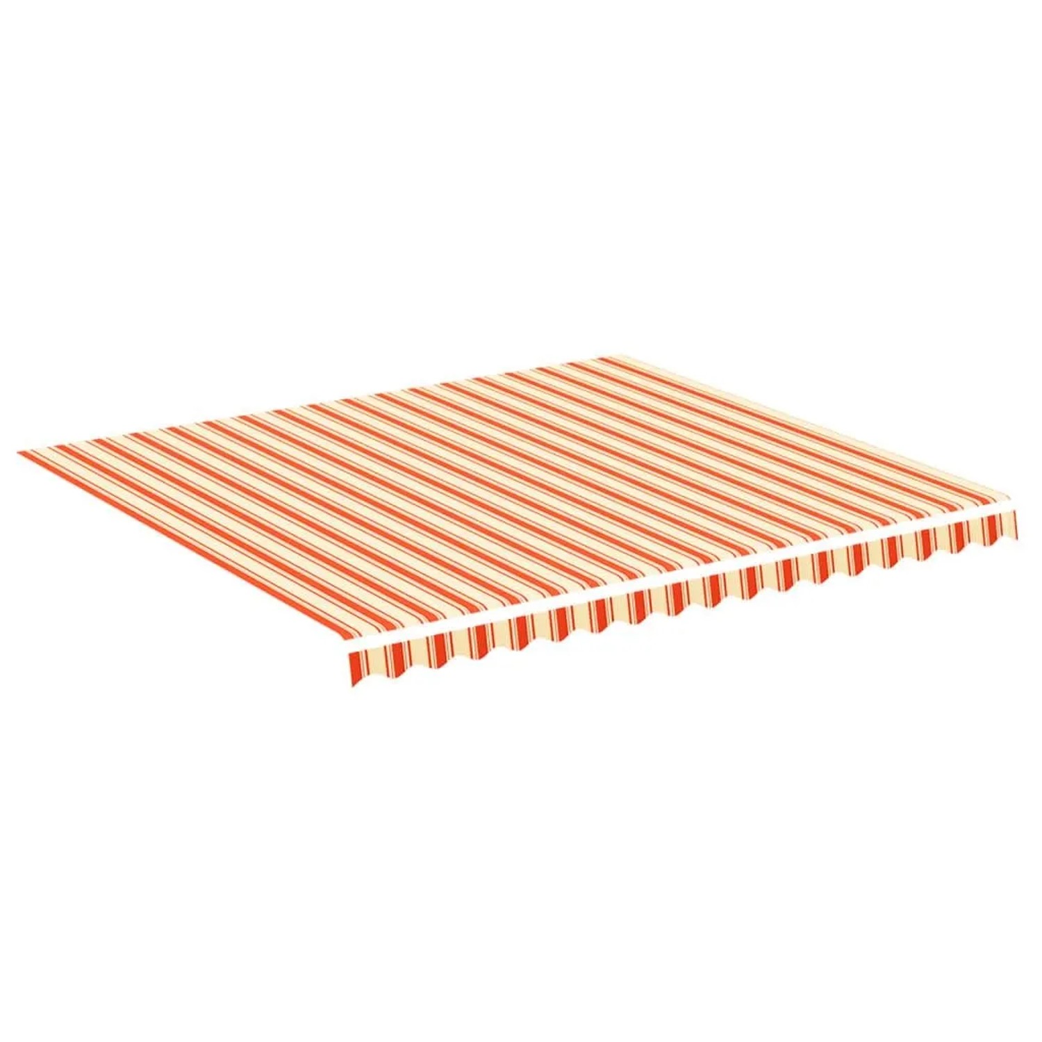 vidaXL Markisenbespannung Gelb und Orange 4x3,5 m 312018