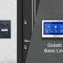 Goliath Basic Line 2-Draht Video Türsprechanlage mit Monitoren und Außenstation in Schwarz/Anthrazit.