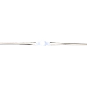 Detailaufnahme: LED-Drahtlichterkette, 4 m lang, mit kaltweißem Licht für Innen- und Außenbereich.