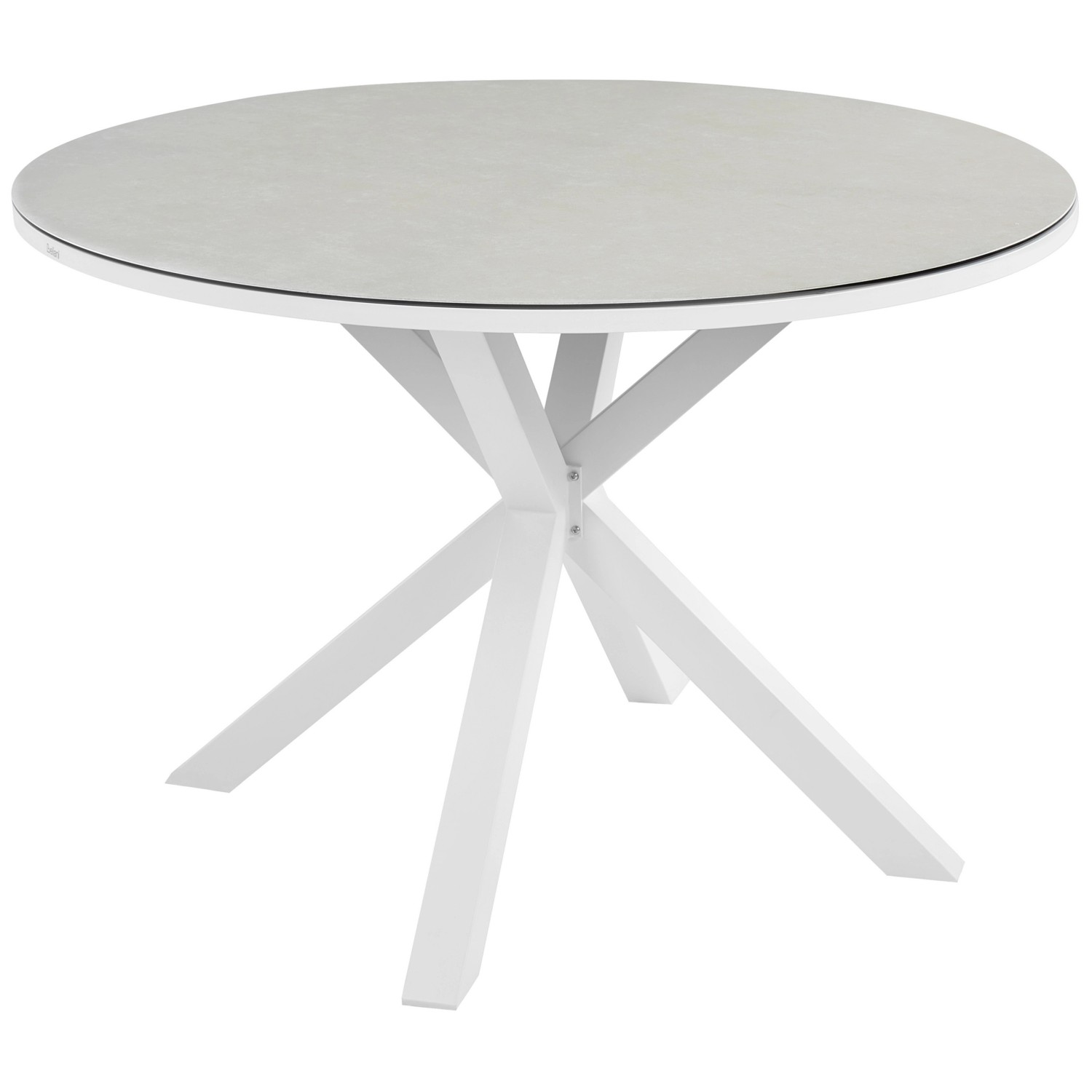 Beliani Runder Tisch MALETTO Taupe 120x120x75 günstig online kaufen
