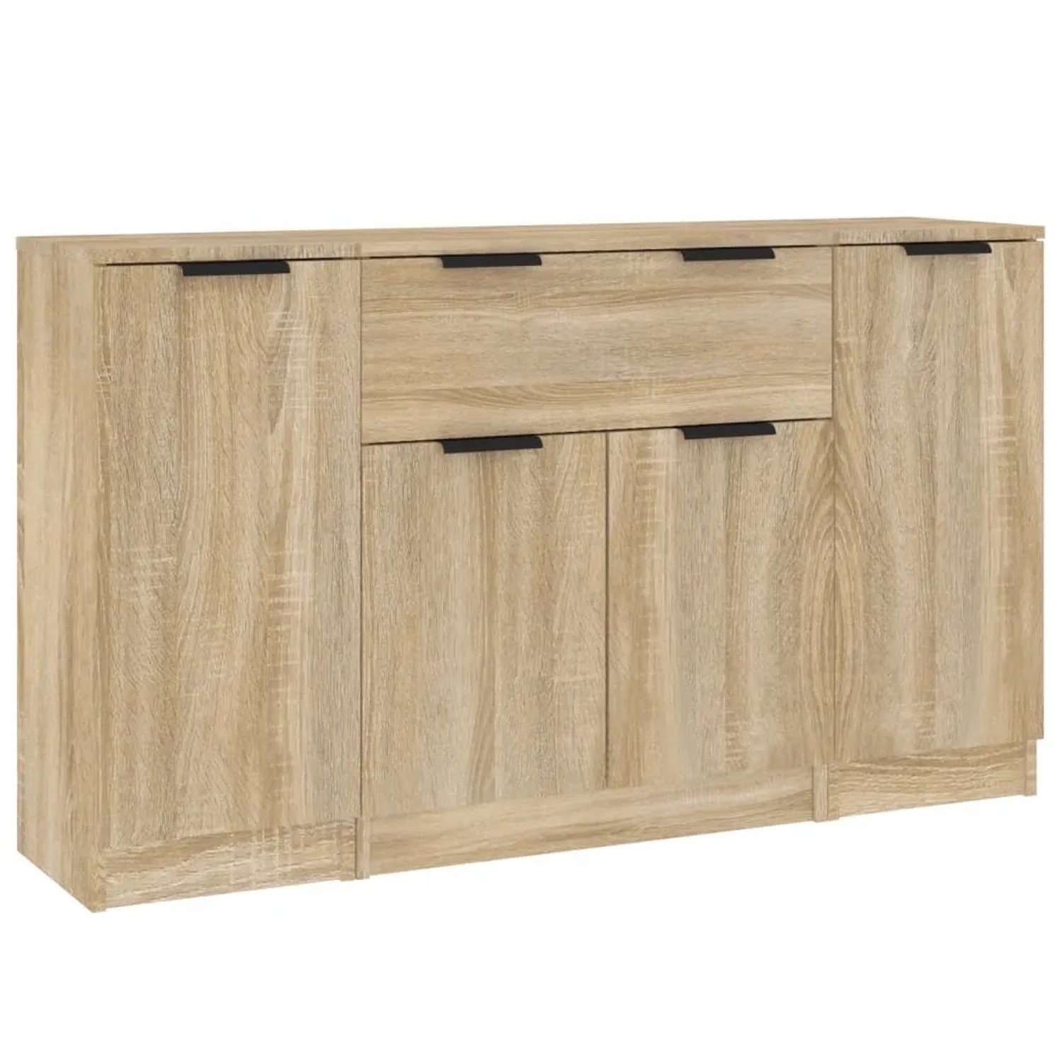 vidaXL Sideboards 3 Stk Sonoma-Eiche Holzwerkstoff 3115830